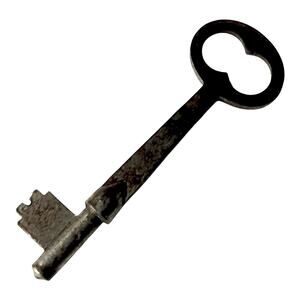 Solid Barrel Skeleton Key 6 May 15, 88 For Furniture Doors Jewelry Box 2.75" Vtg